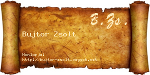 Bujtor Zsolt névjegykártya